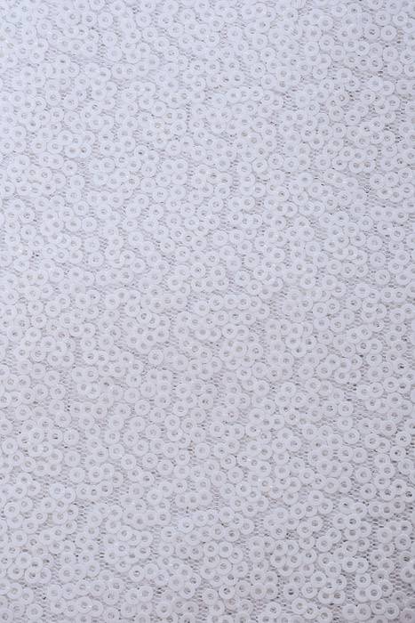 60" X 5yds Sequin Netting White - Image 2