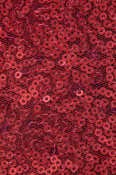 60"x 5yds Sequin Netting Burgundy - Image 2