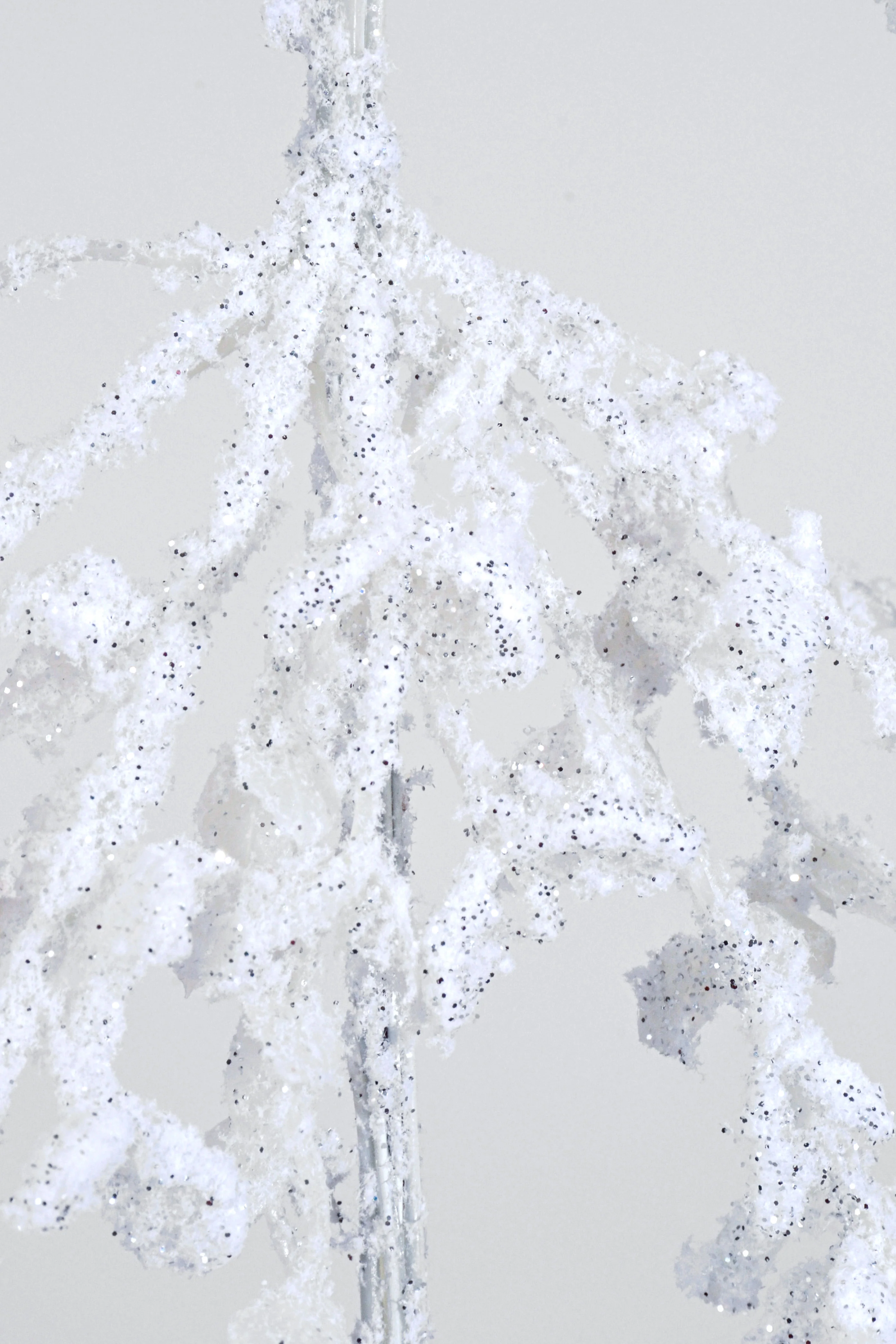 61" Frosted Cedar Garland White - Image 3