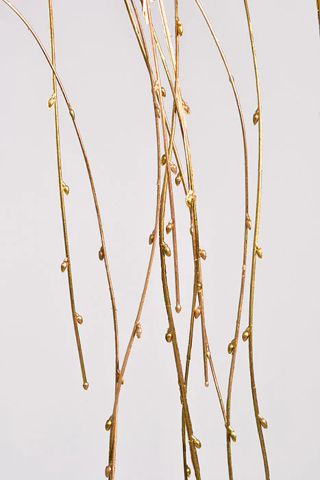 67" Metallic Willow Hanging Spray Gold - Image 2