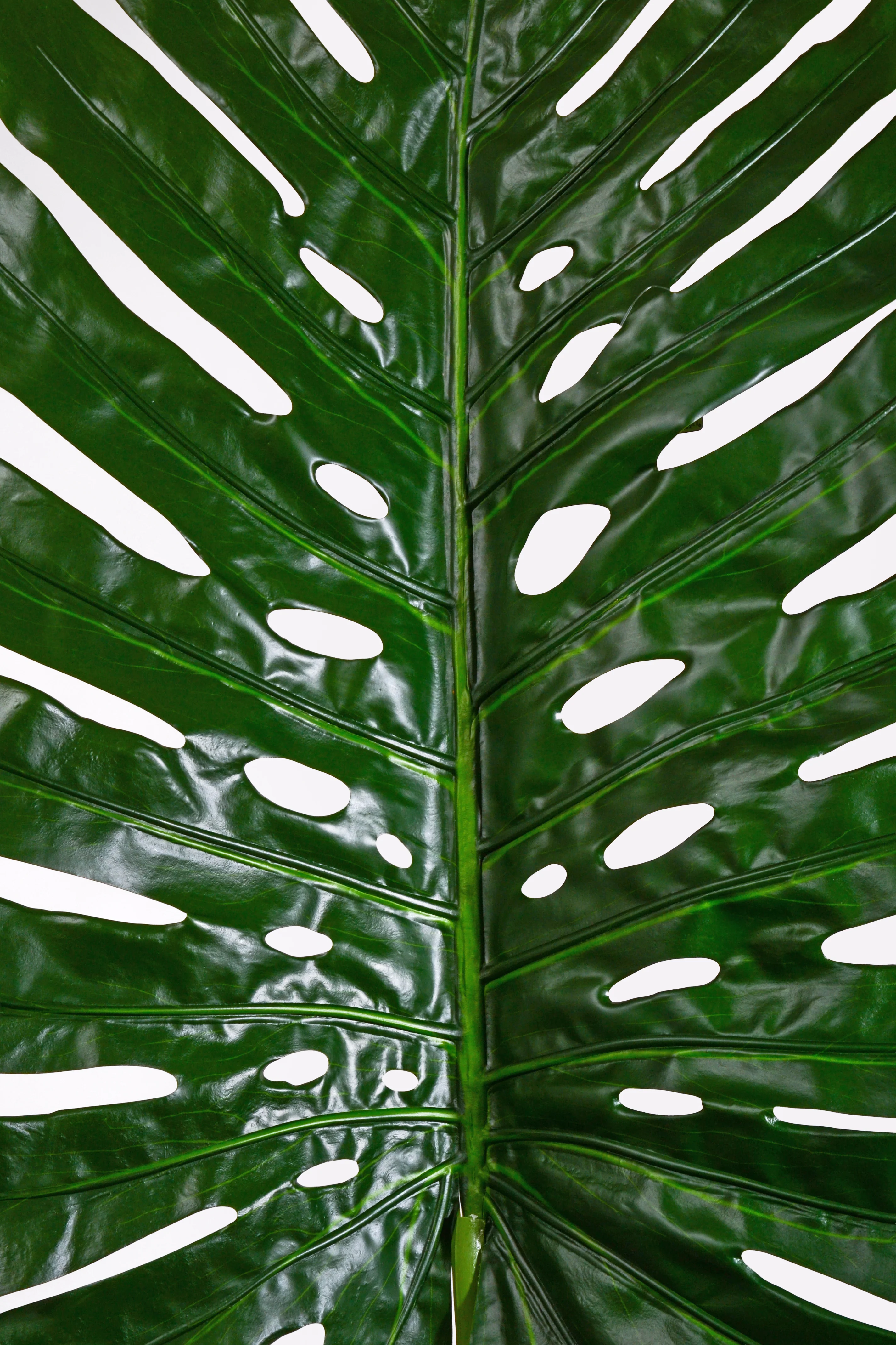 68.5" Artificial Single Large Monstera Stem Green - Image 2