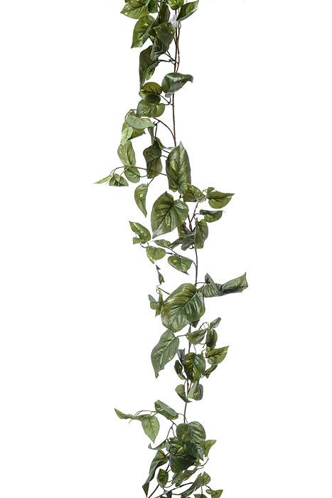 6ft Artificial Puff Pothos Garland Green