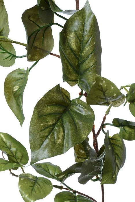 6ft Artificial Puff Pothos Garland Green - Image 2