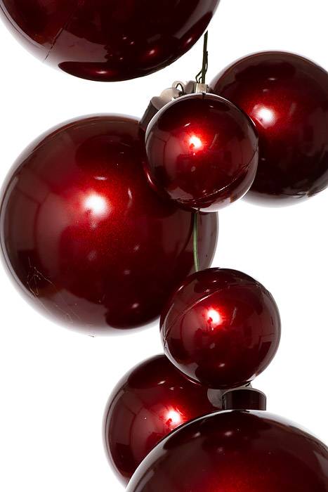 6ft Ball Garland Burgundy - Image 2