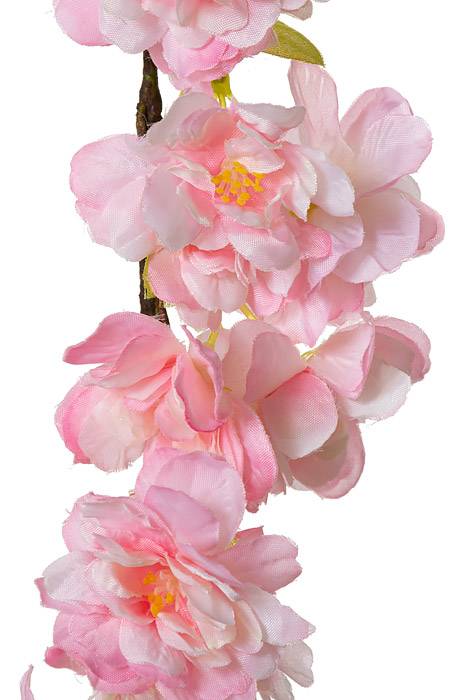 6ft Silk Cherry Blossom Garland Pink - Image 2