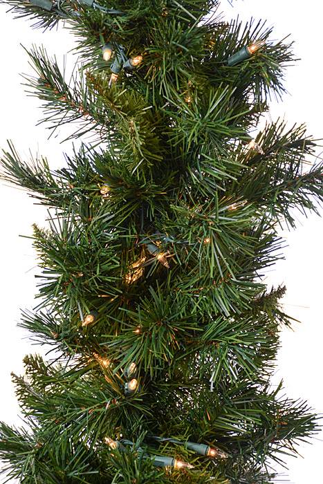 6ft Sugar Pine Swag Garland W/lights Green /100lts - Image 2