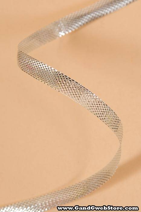 6mm X 25yds Metalique Ribbon Silver - Image 2