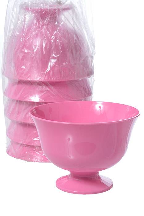 7.25" Plastic Fruit Bowl Pink - Image 3