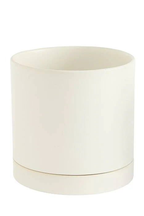 7.25" X 7" Romey Pot (White)