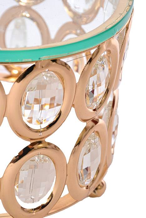 7.5"/11.5"/15.75" Round Cake Stand W/crystal Gold - Image 2