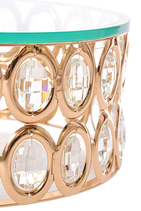 7.5"/11.5"/15.75" Round Cake Stand W/crystal Gold - Image 4