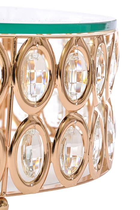 7.5"/11.5"/15.75" Round Cake Stand W/crystal Gold - Image 6
