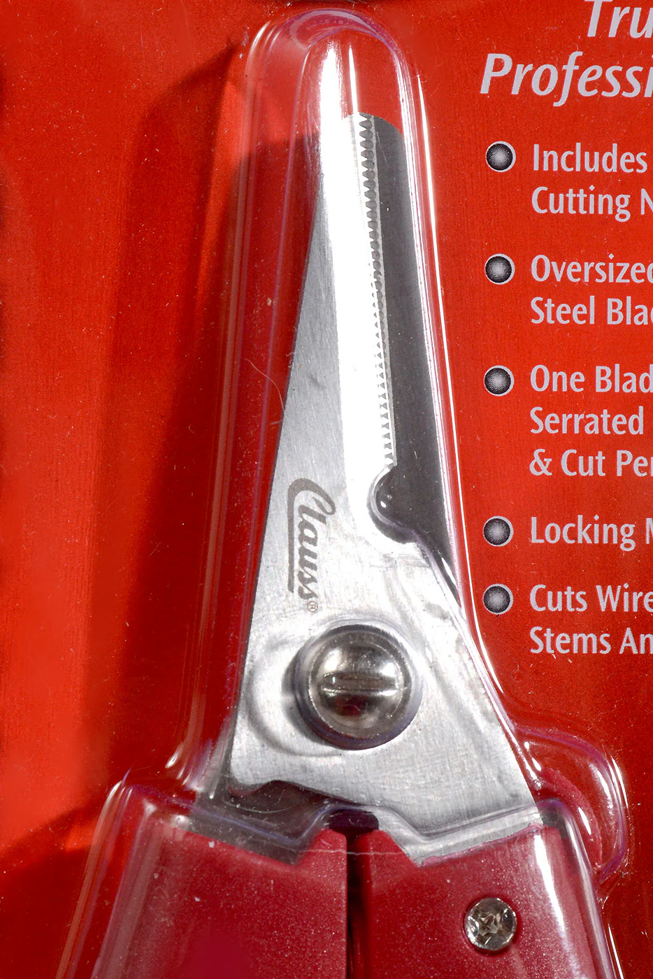 7.5" Clauss Stainless Steel Floral Snip Red - Image 2