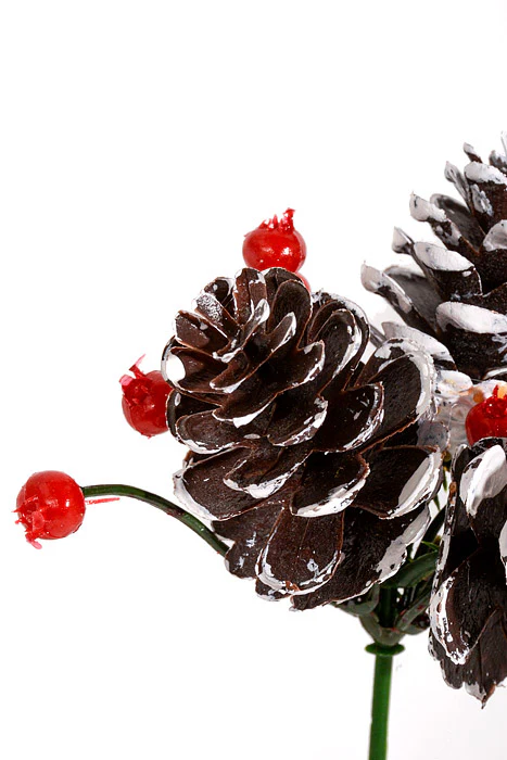 7.5" Plastic Cone Berry Pick Brown/Red Pkg/12 - Image 2