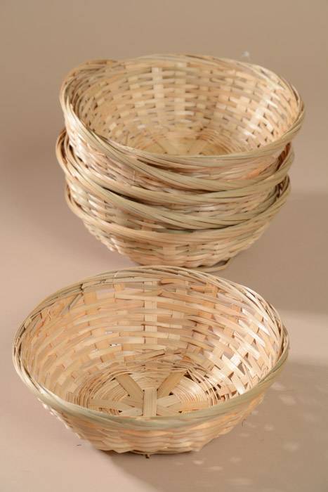 7.5"  X 2.5" Bread Basket Natural Pkg/6