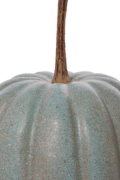 7.5" X 7.5" Latex Harvest Pumpkin w/ Vine Light Blue - Image 2
