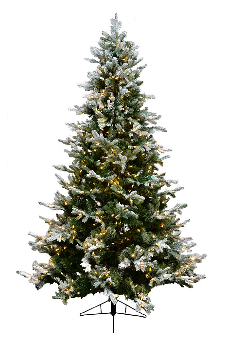 7.5Ft Led Snow Tip Aspen Tree Green/White/Clear Brite - Image 2