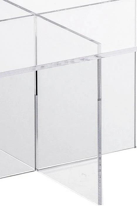 7.75" X 5" Cross Tier Acrylic Display Stand Clear - Image 2