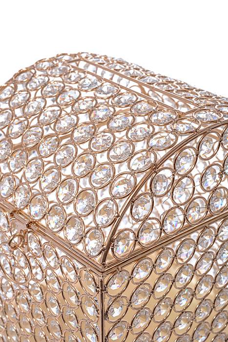 7.75" X 8.5" X 9.25" Crystal Card/money Box Gold - Image 3