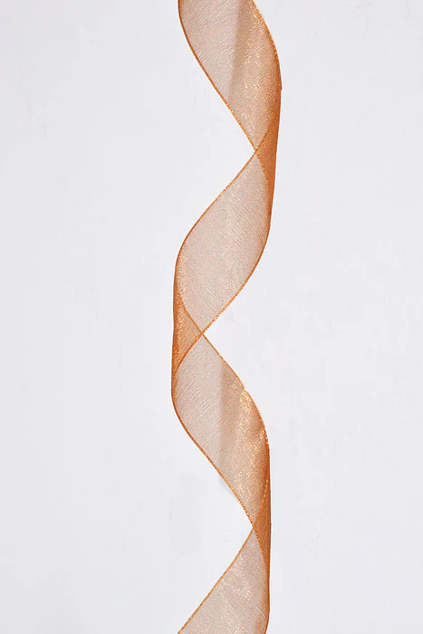 7/8" X 100Yds Organza Ribbon Mocha