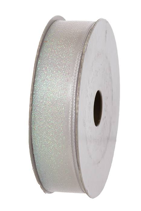 7/8" X 10yds Escape Ribbon Irid White - Image 2
