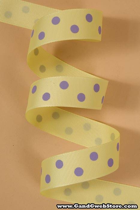7/8" X 17yds Grosgrain Baby Maize #617 - Image 2