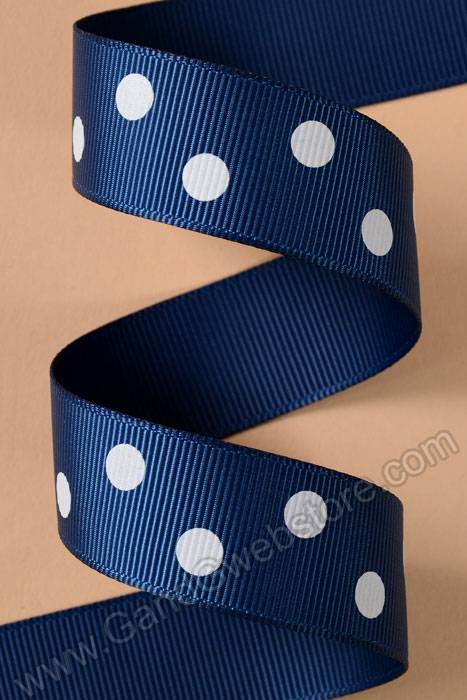 7/8" X 17yds Grosgrain Light Navy #365 - Image 2