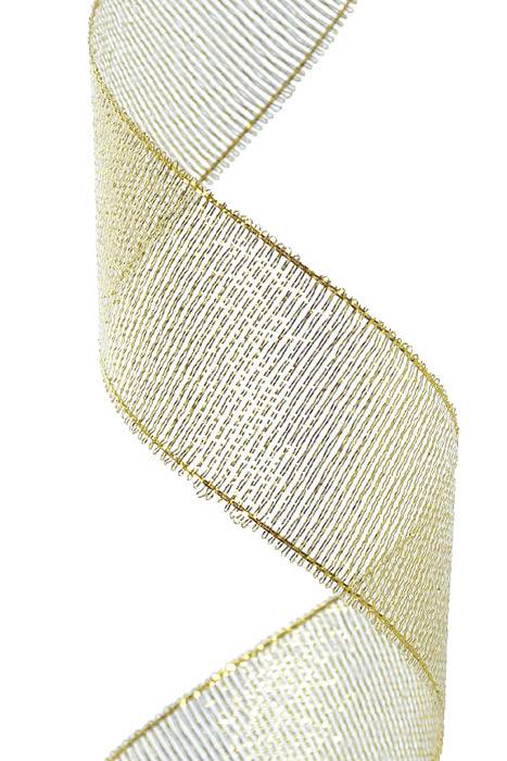 7/8" X 25yds Luster Metallic Ribbon Gold - Image 2