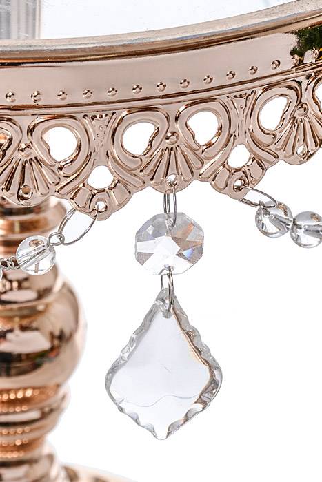 7" /9" /10.5" H Round Cake Stand W/crystal Gold - Image 5