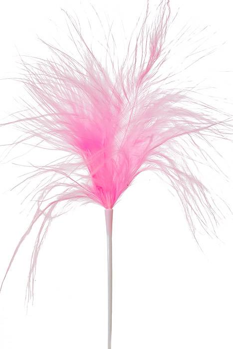 7" Feather Picks Pink Pkg/12 - Image 2