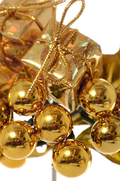 7" Holly Pick W/ Boxes/berry Gold Pkg/12 - Image 2