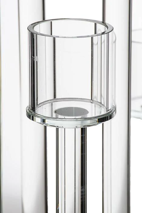 7-lite Glass Candle Holder Stand Clear - Image 2
