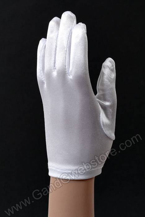7" Satin Glove White - Image 2