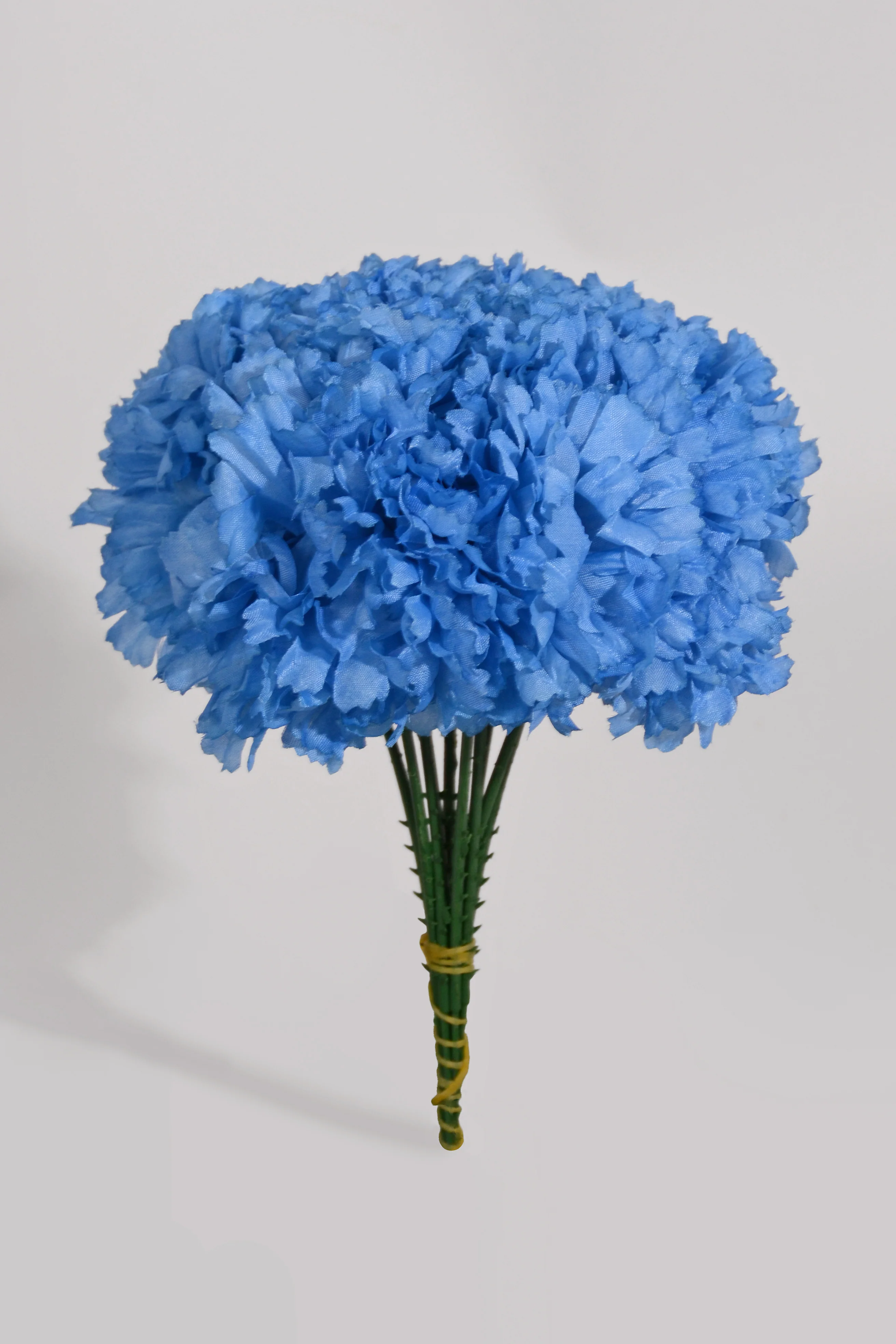 7" Silk Carnation Pick Blue Pkg/100 - Image 2