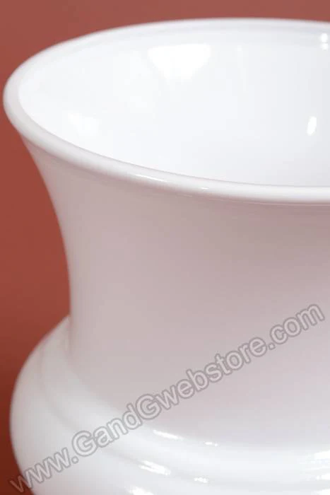7" X 7.5" Designer Plastic Urn White - Image 2