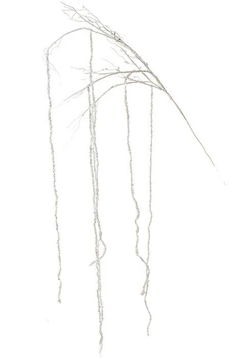 70" Hanging Beaded White