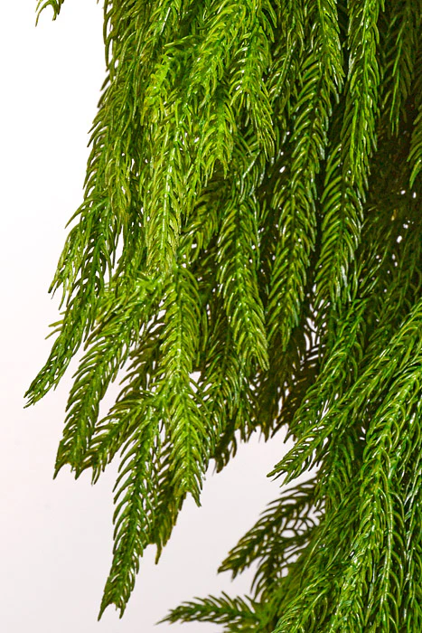 72" x 16" Artificial Natural Touch Norfolk Pine Garland Green - Image 2