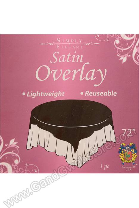 72" X 72" Satin Overlay Fuchsia - Image 2
