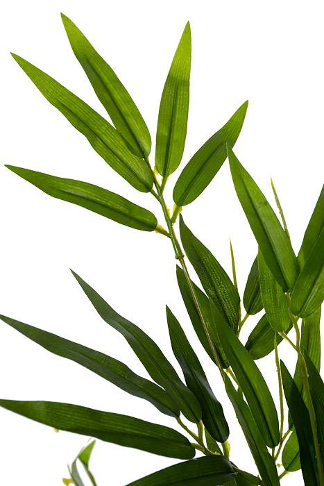 7ft Silk Mini Bamboo Tree In Pot Green - Image 2