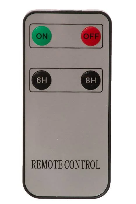8/10/12" Remote Control Led Pillar Candle Cream Set/3 - Image 3