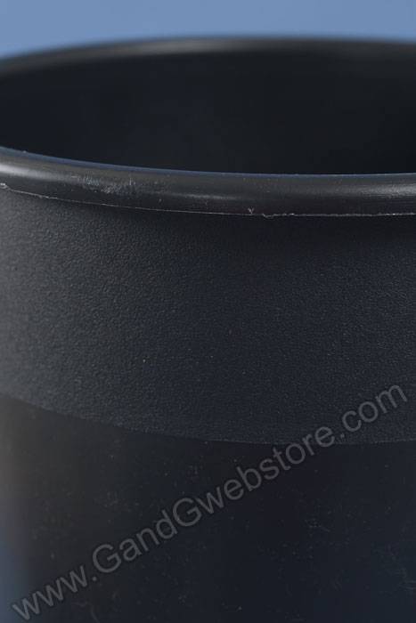 8.25" X 15.25" Round Plastic Cooler Bucket Black - Image 2