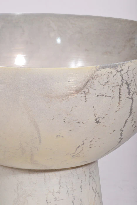 8.5" X 6.5" Isabella Compote Off White - Image 2