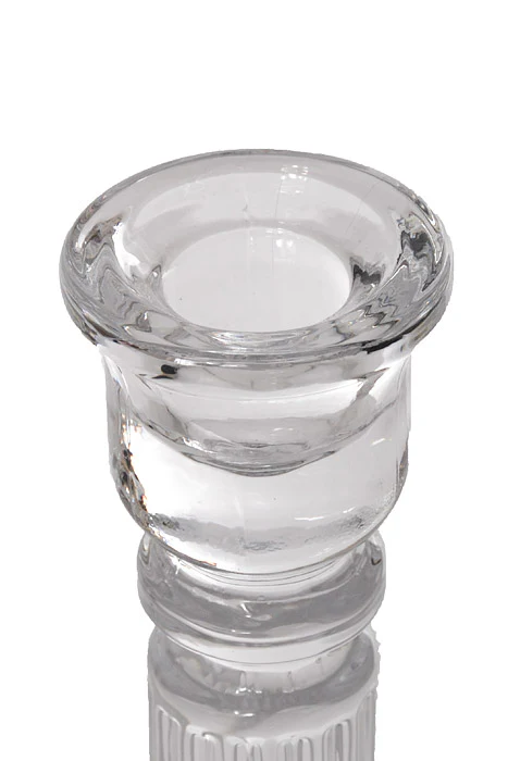 8" Glass Candle Holder Clear - Image 2