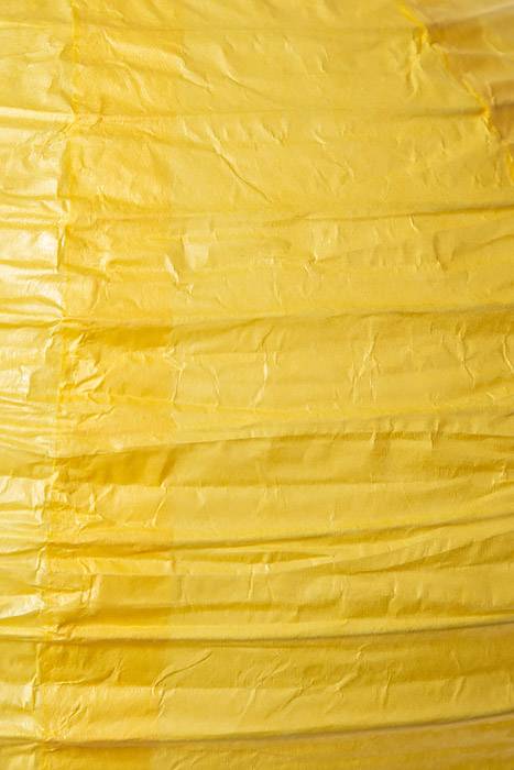 8" Round Paper Lantern Yellow - Image 2