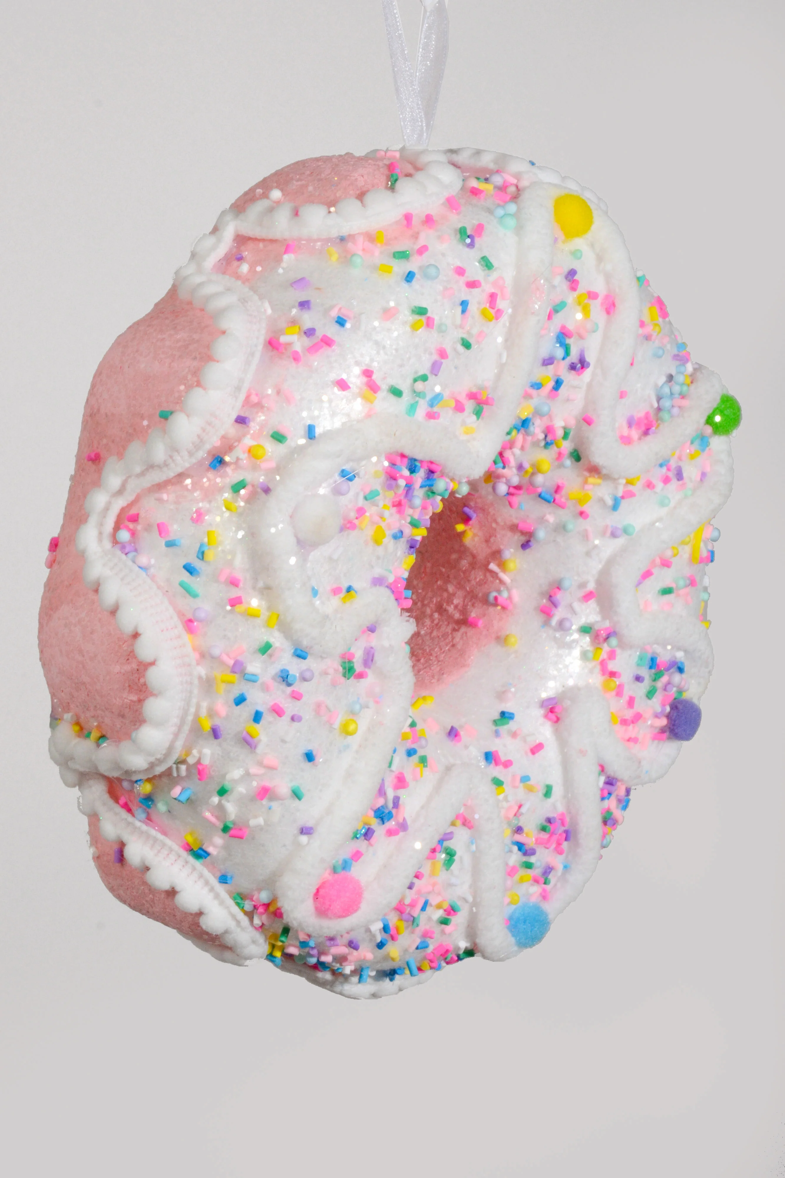 8" Sprinkle Donut White/Pink - Image 2