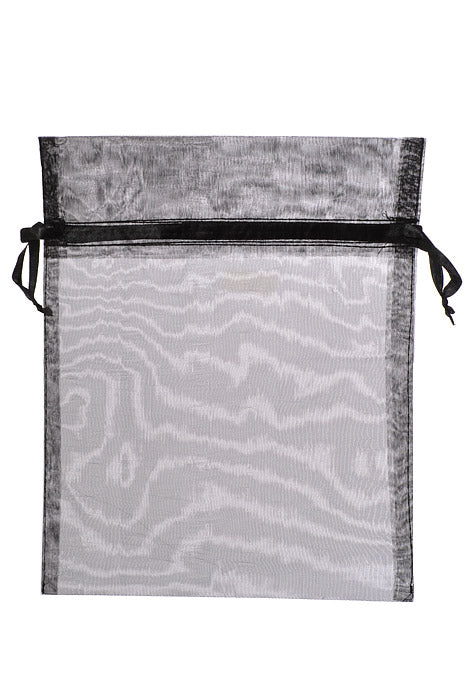 8" X 10" Organza Bag Black - Image 2
