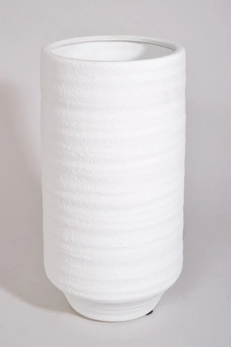 8" X 16" Andrade Vase White