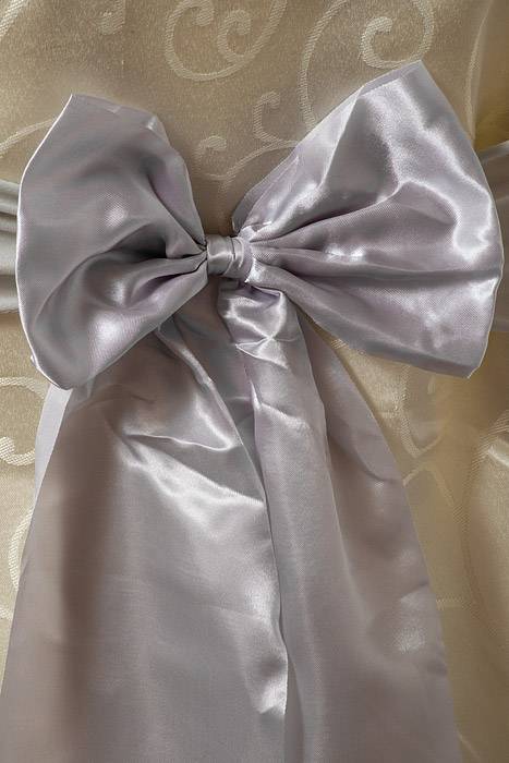 8" X 24" Chair Bow Grey Pkg/10 - Image 2