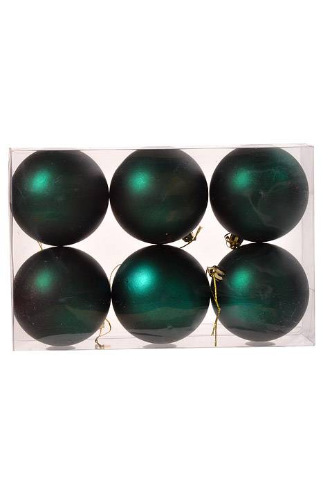 80mm Matt Plastic Ball Dark Green Pkg/6 - Image 2