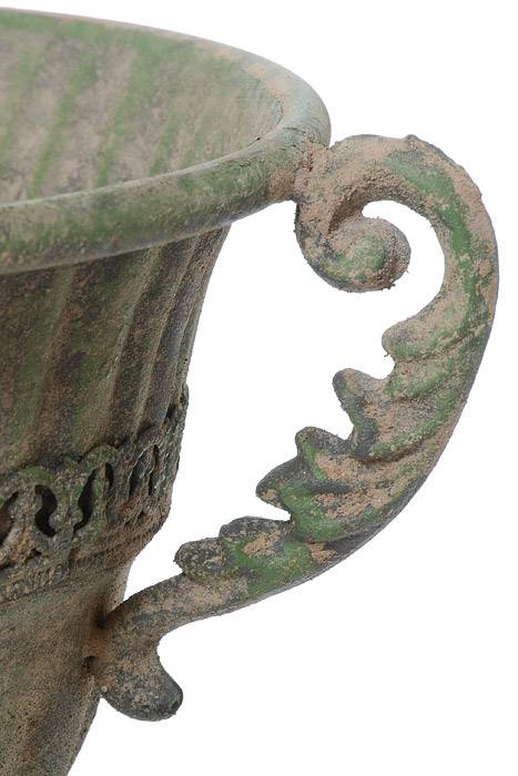 9.5" X 9.5" Metal Trophy Urn Green - Image 2